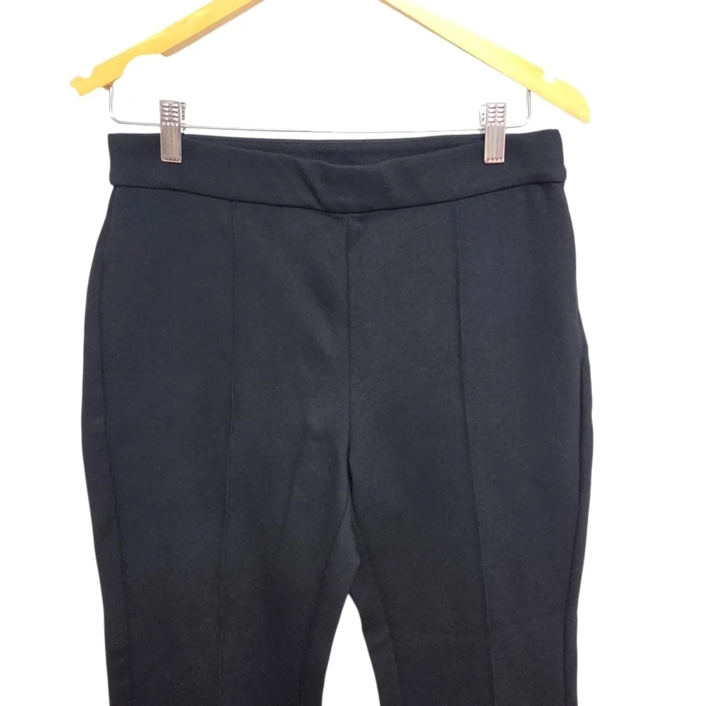J.Crew Ponte Cropped Pull On Trousers Pants Black Size 6